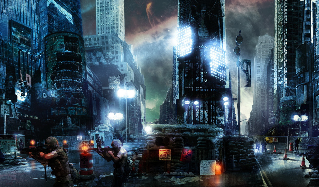 Блокпост на Таймс сквер