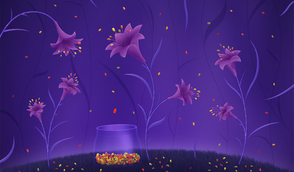 Цветы конфеты