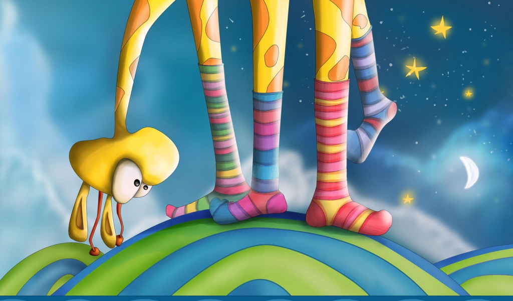 Жираф в носках