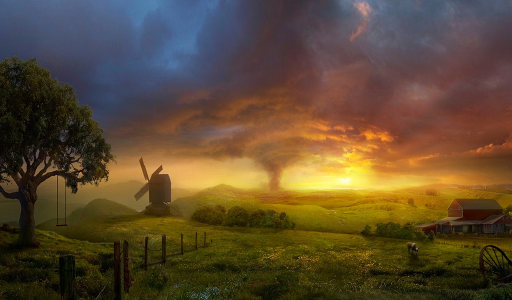 Буря на закате