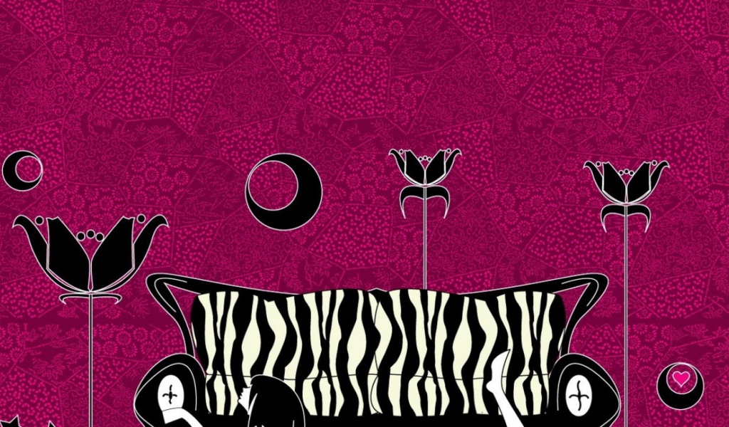 Девушка на ковре