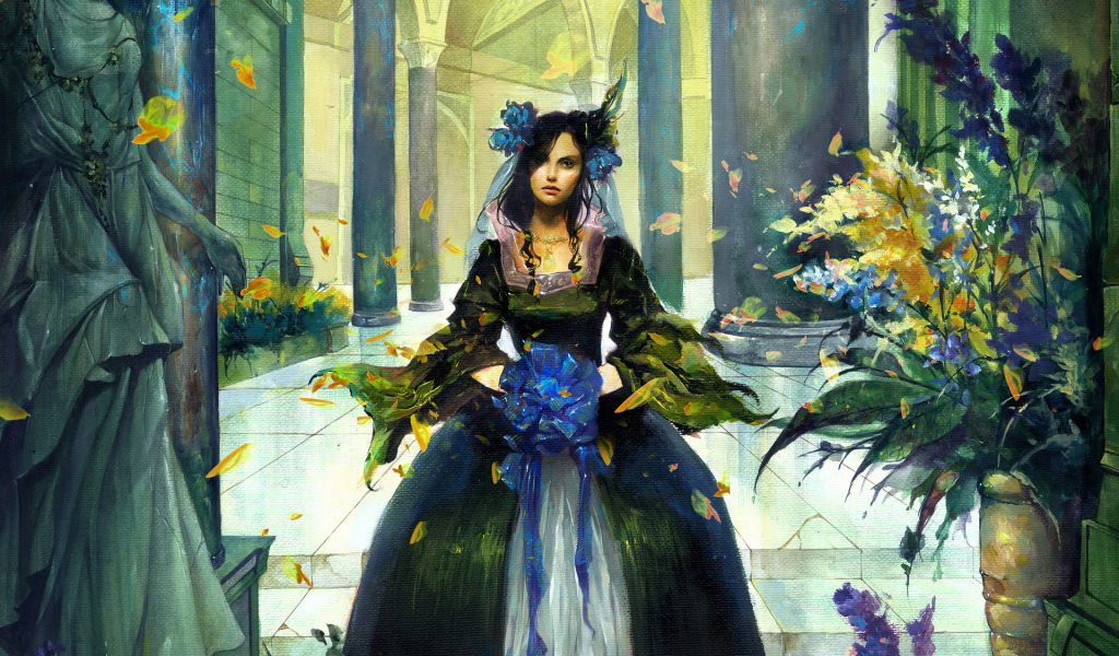 Девушка с бантом