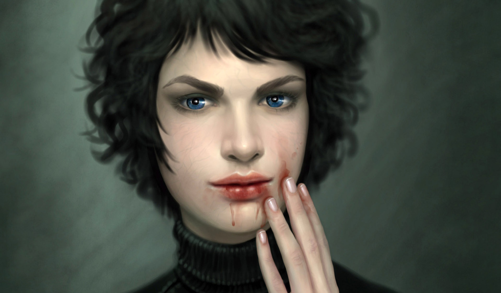 Девушка с голубыми глазами