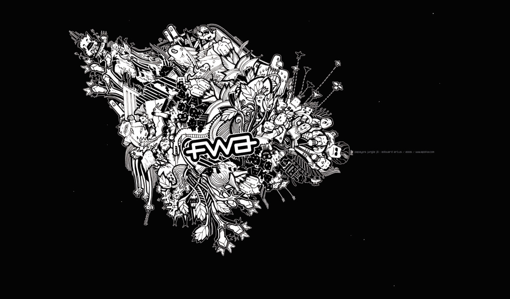 Черно белая графика