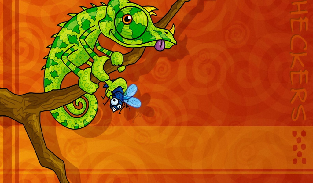 Ящер и муха