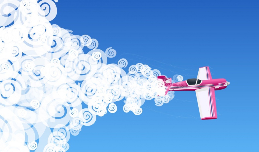 Розовый самолет