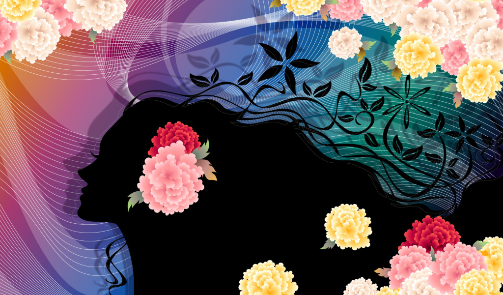 Векторные цветы