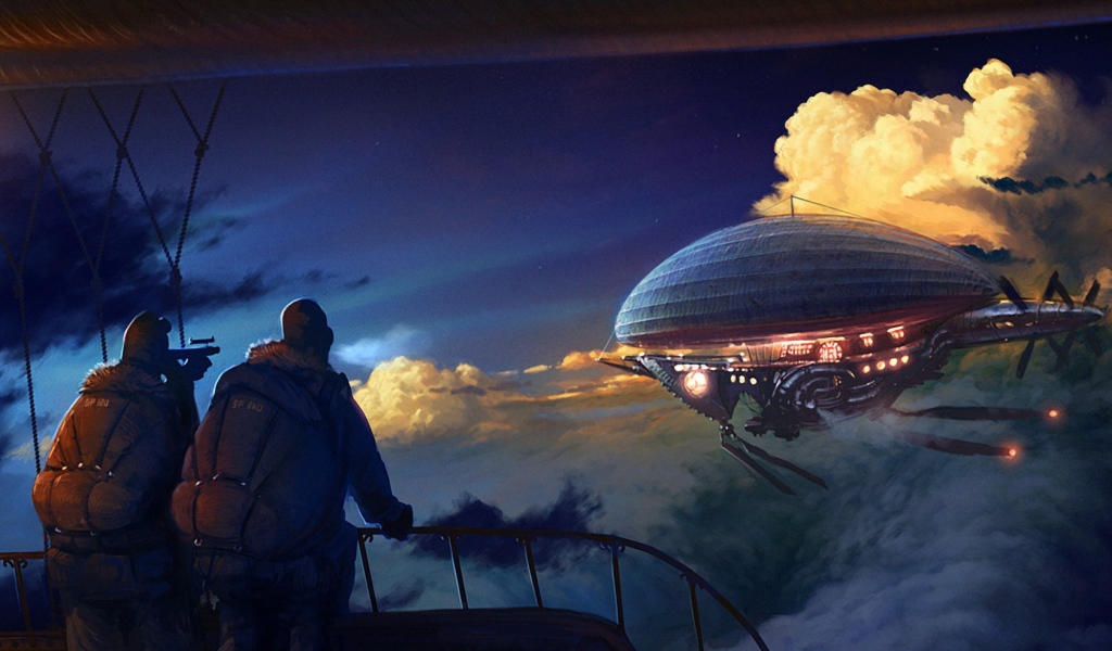 Погоня за летающим кораблем