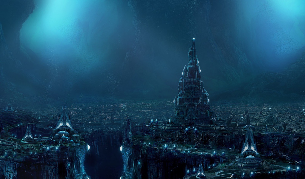 город в скале