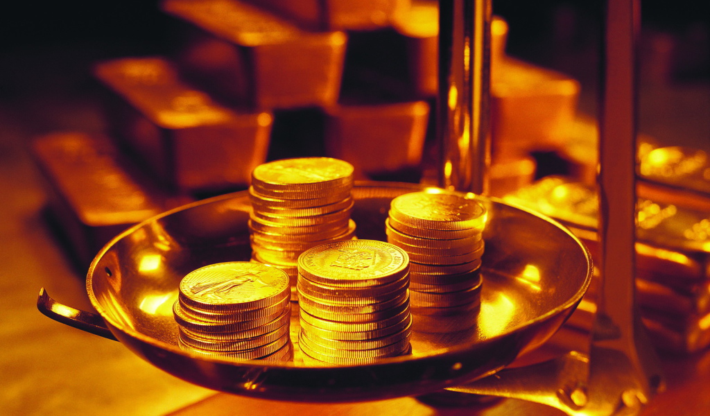 Монеты на весах