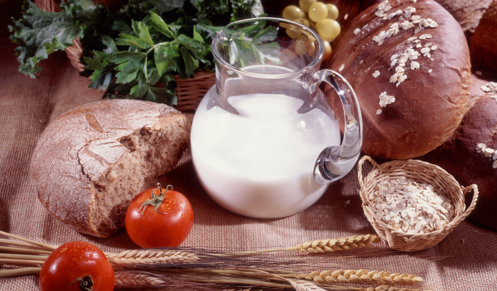 Ржаной хлеб с молоком