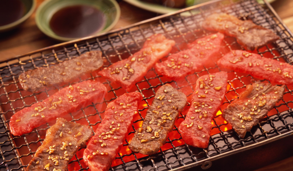 Барбекю кусочки мяса