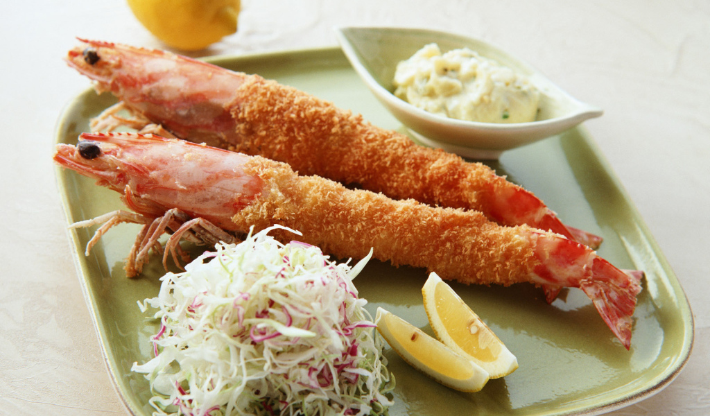 Жареные креветки