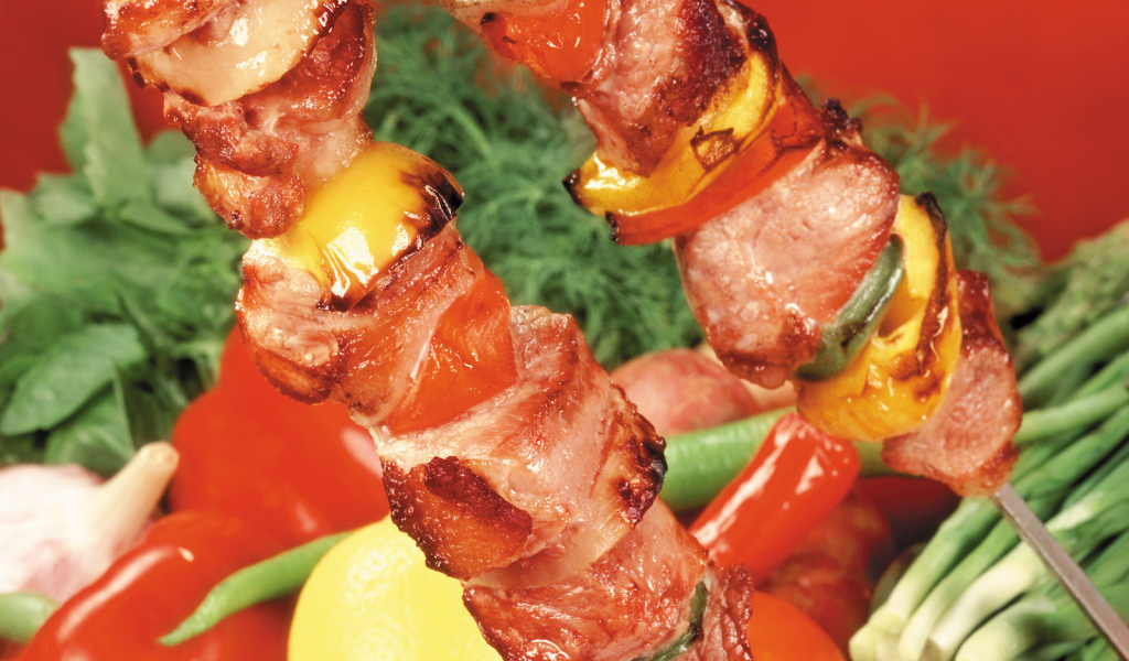 Мясо барбекю лимон