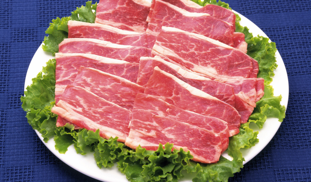 Мясо и зелень