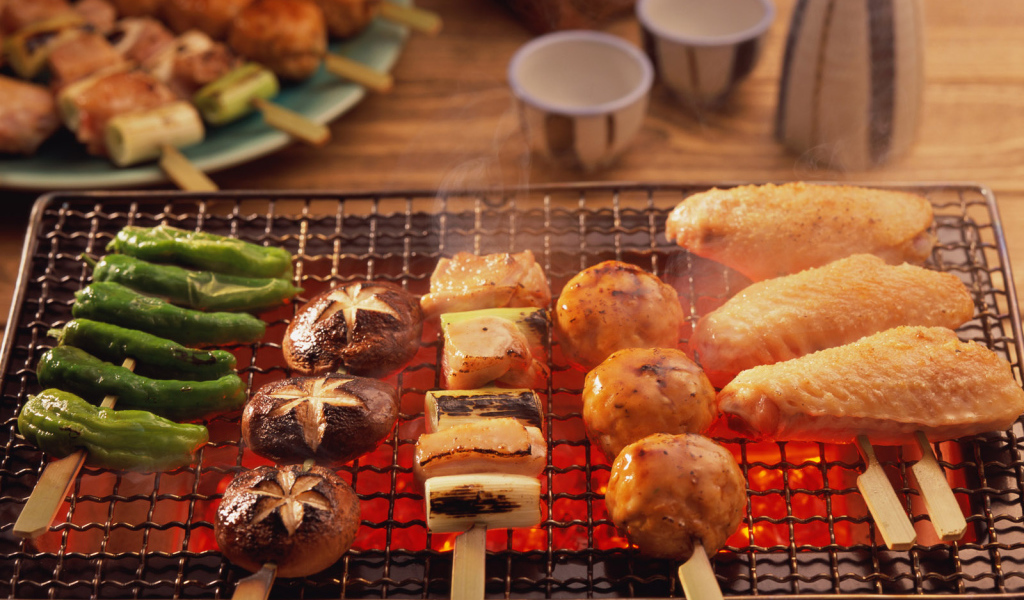 Мясо овощи барбекю