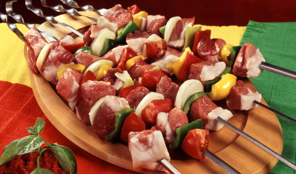 Не готовый шашлык