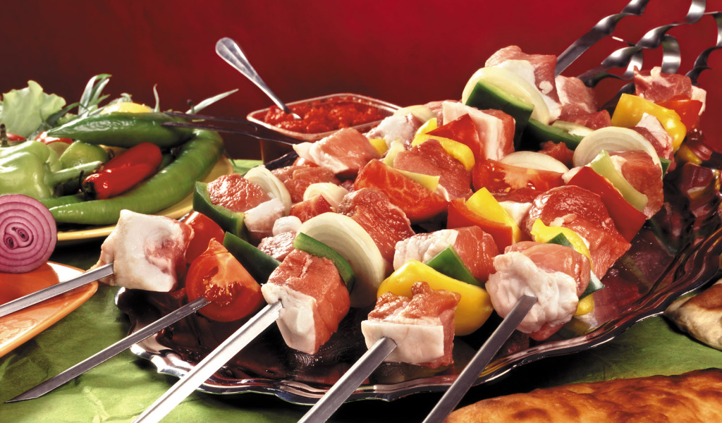 Шампуры с шашлыком