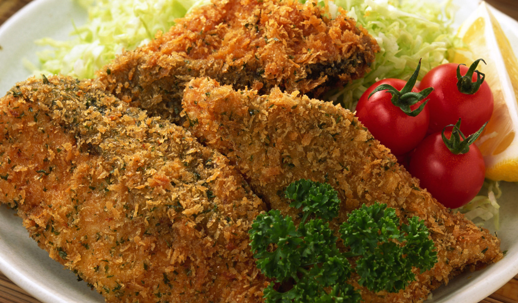 Хрустящие кусочки рыбы