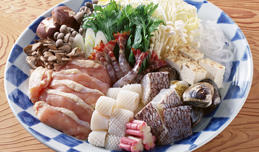 Рыба кальмары грибы