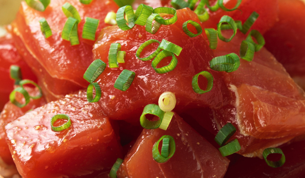 Кусочки мяса Красной рыбы