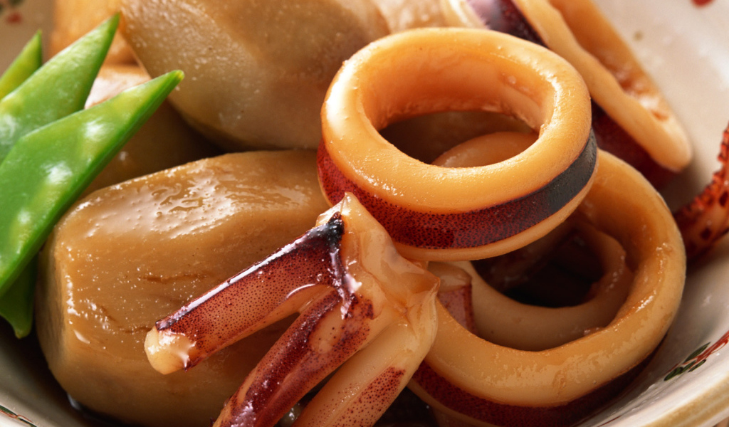 Кальмар с картошкой