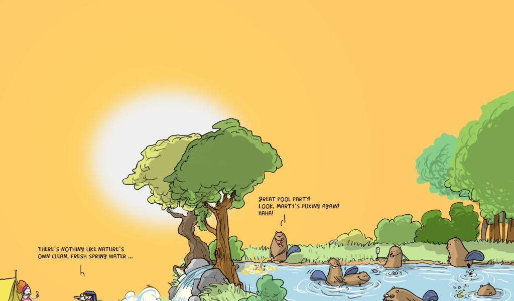 Бобры хулиганы