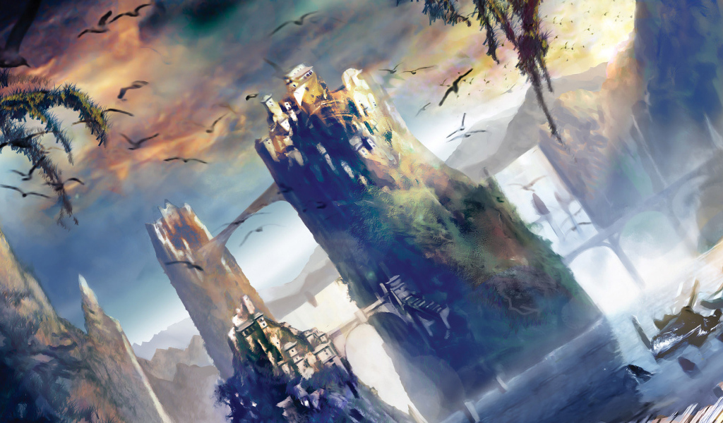 Замок и птицы