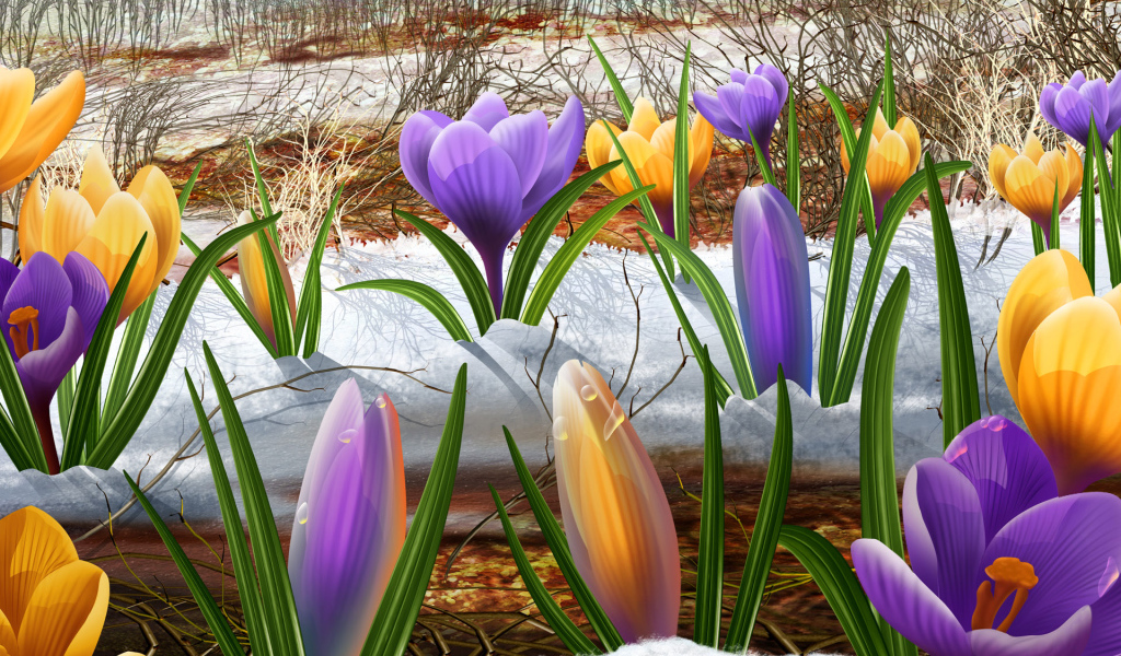 Подснежники на 8 марта