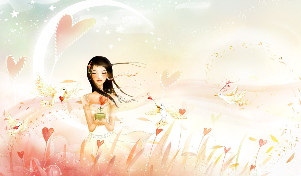 Красивая валентинка