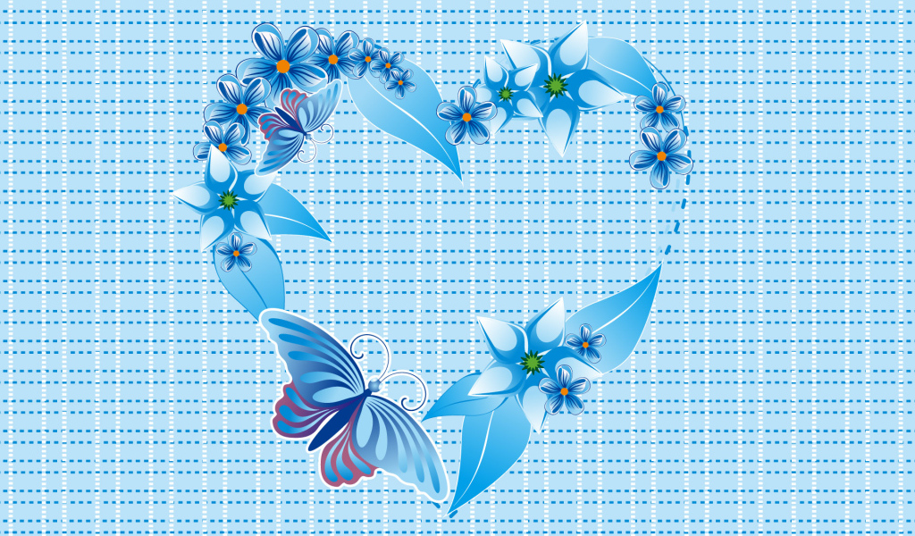 Голубое сердечко