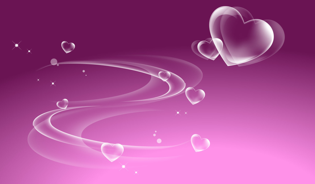 Летящие сердца День Св. Валентина