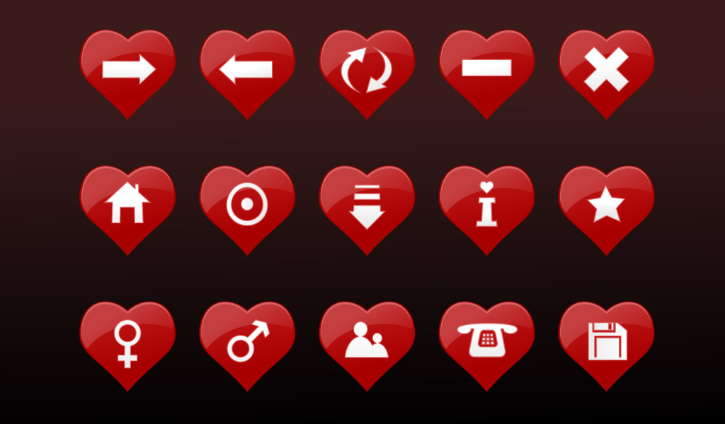 Влюбленные иконки