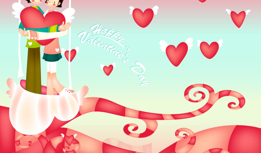 Влюбленные на День Св. Валентина