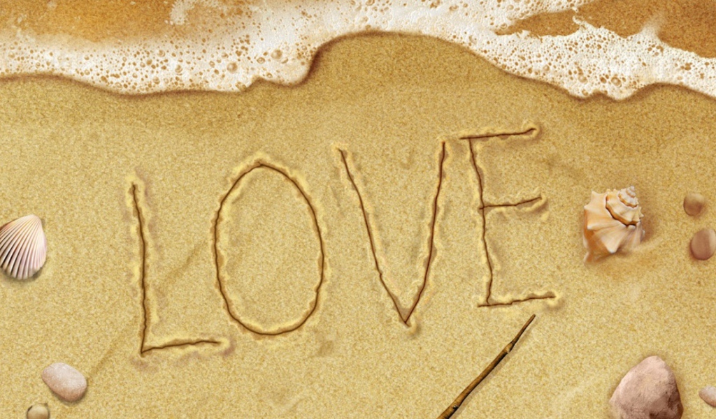 Надпись на песке