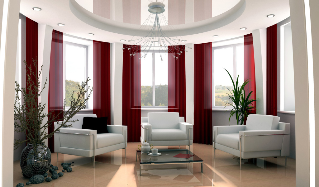 Комната со множеством окон