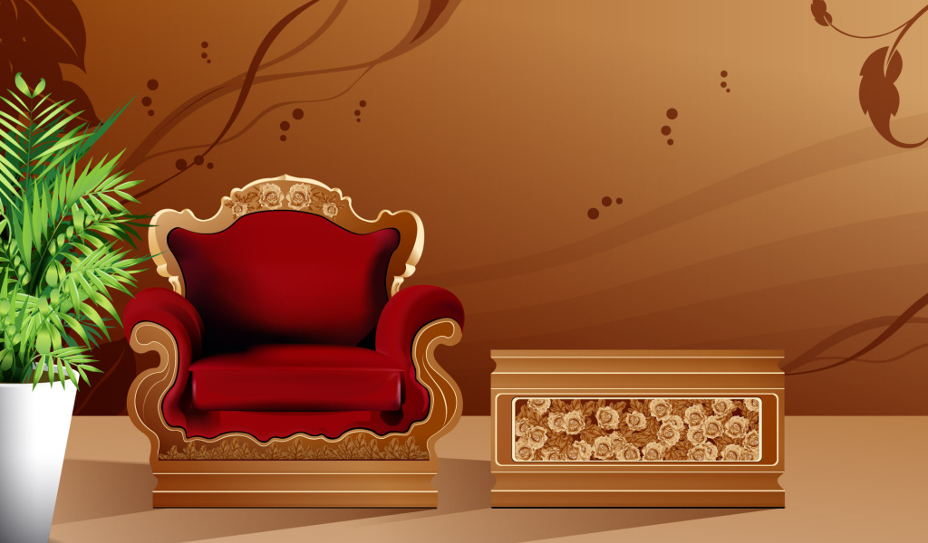 Красивое кресло