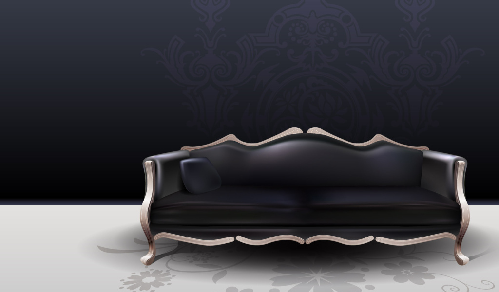 Черная софа