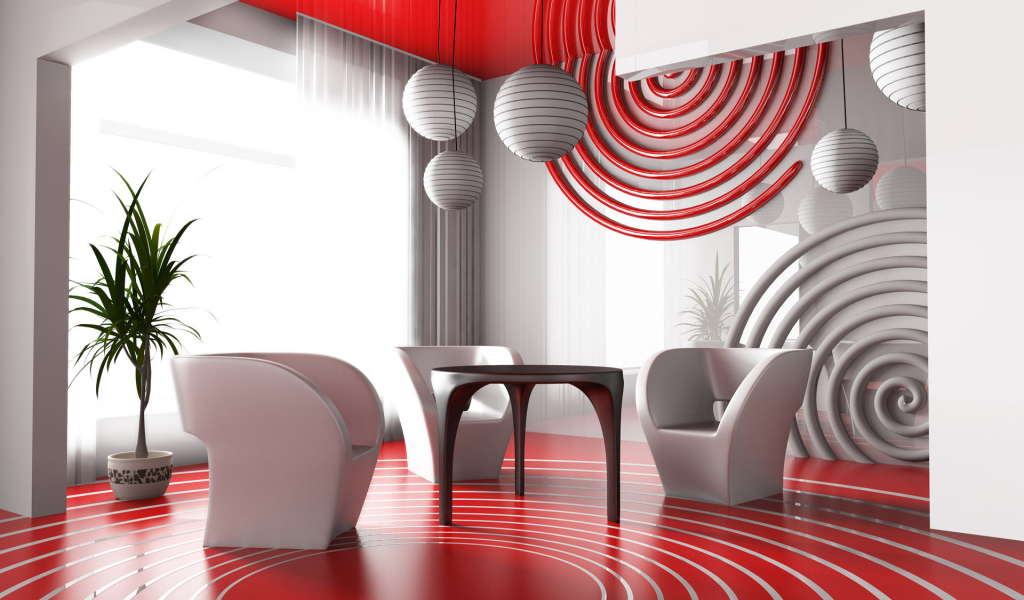 Футуристическая гостиная