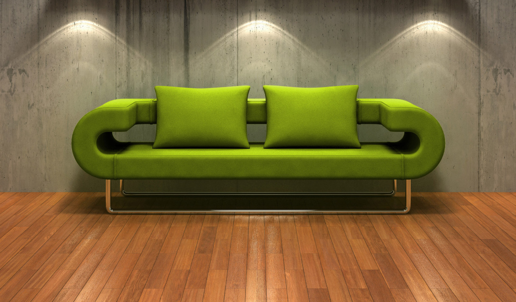 Зеленая софа