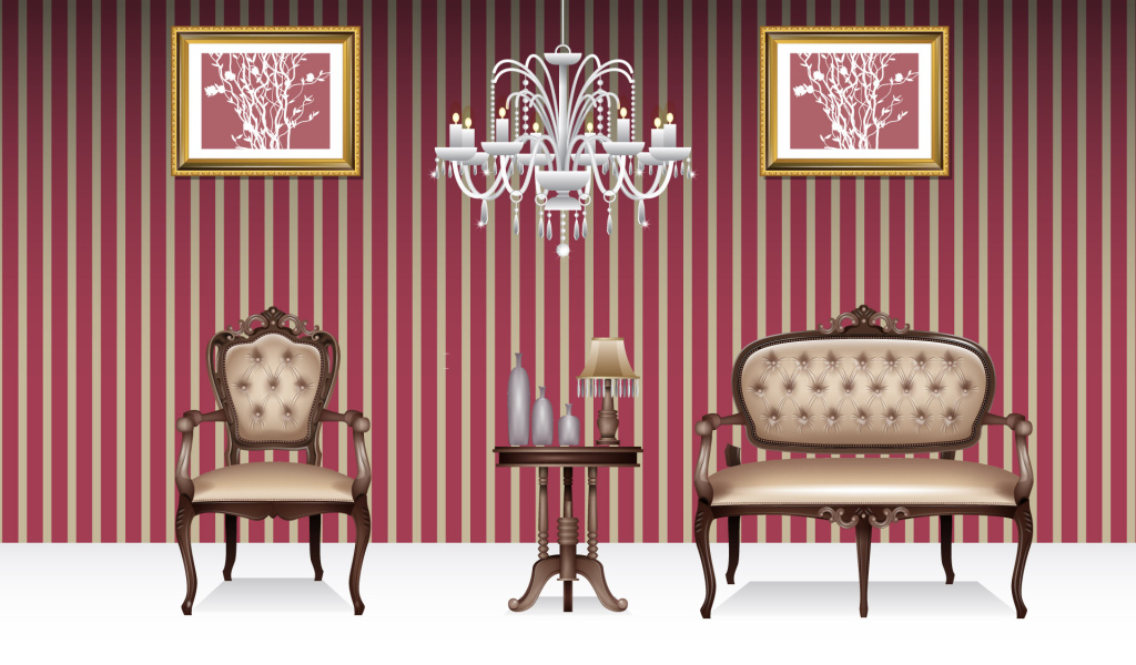 Полосатая комната