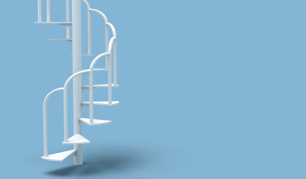 Белая лестница