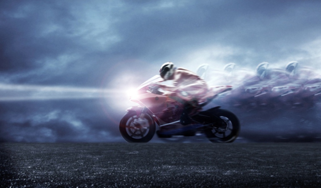 Мото гонщик