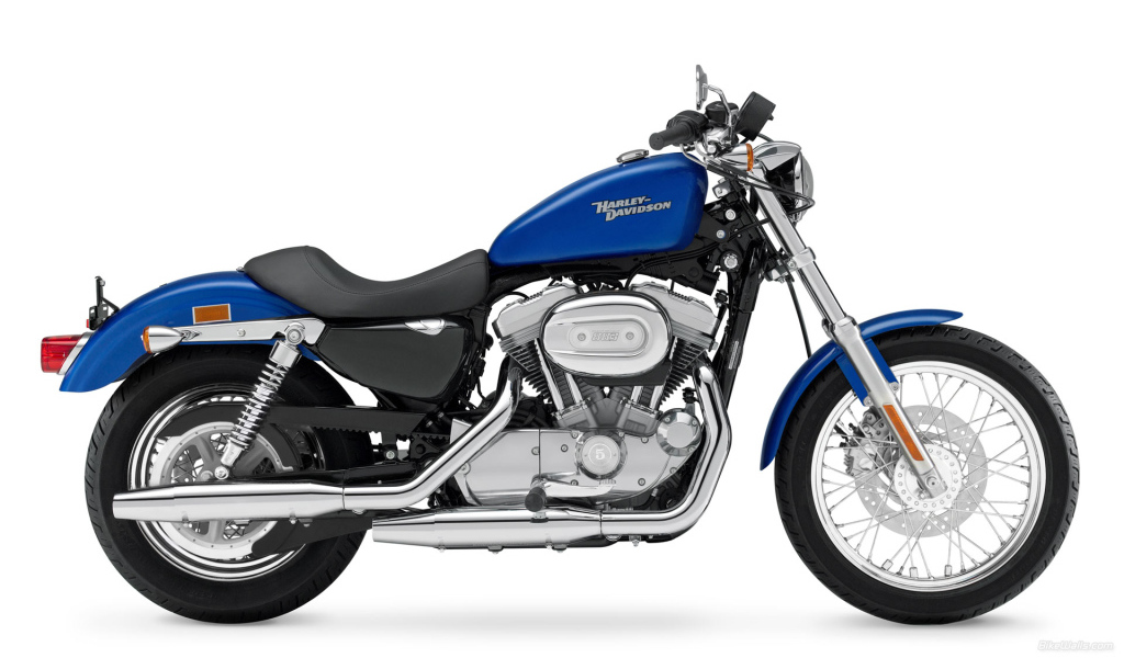 Синий Харлей