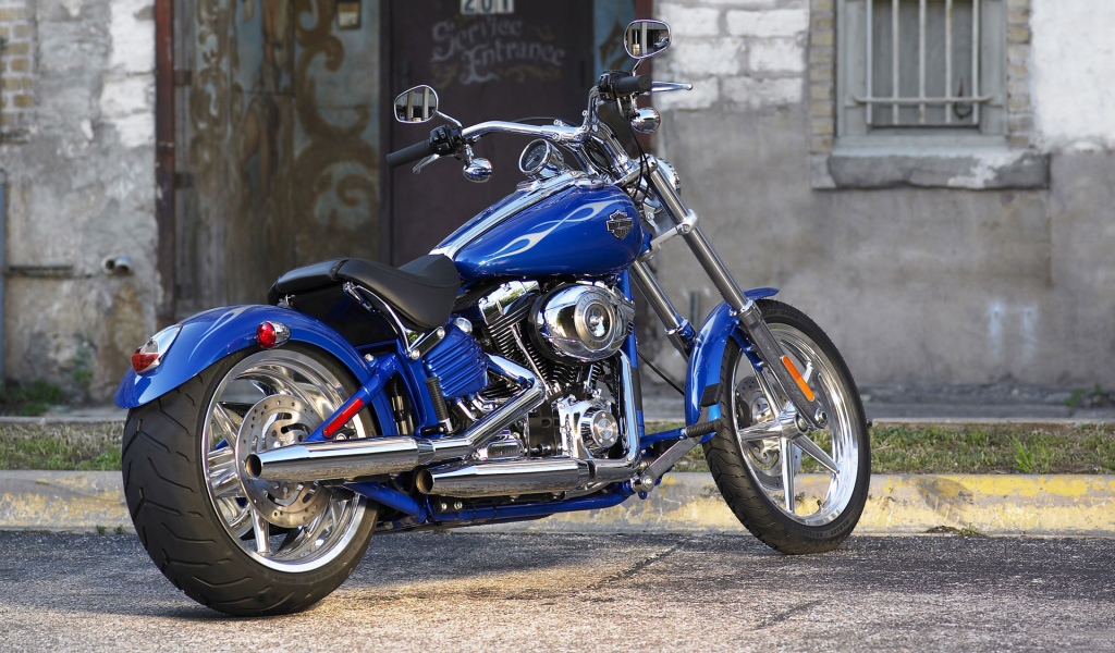 Harley Davidson синий