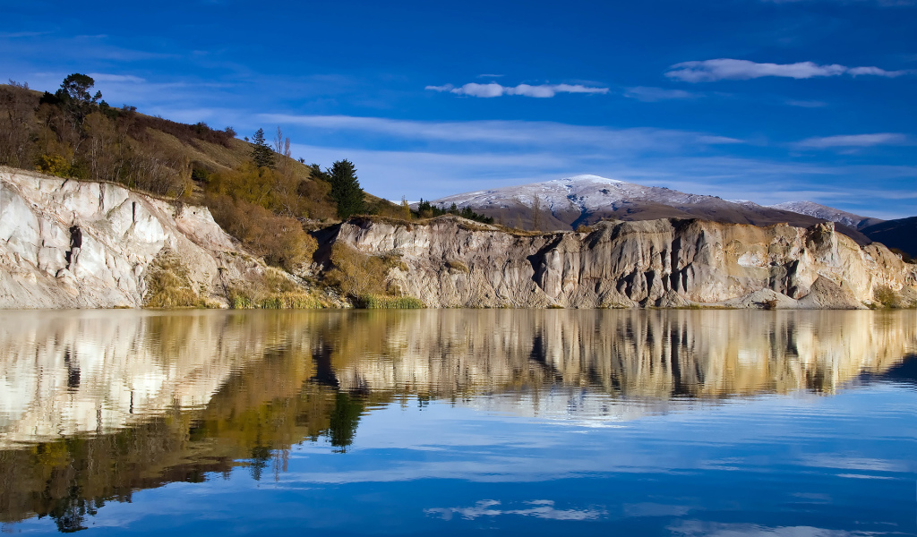 Голубое озеро Новая Зеландия