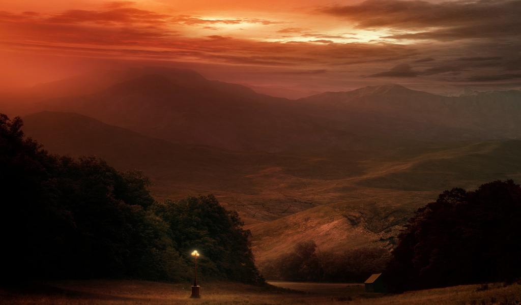 Одинокий фонарь