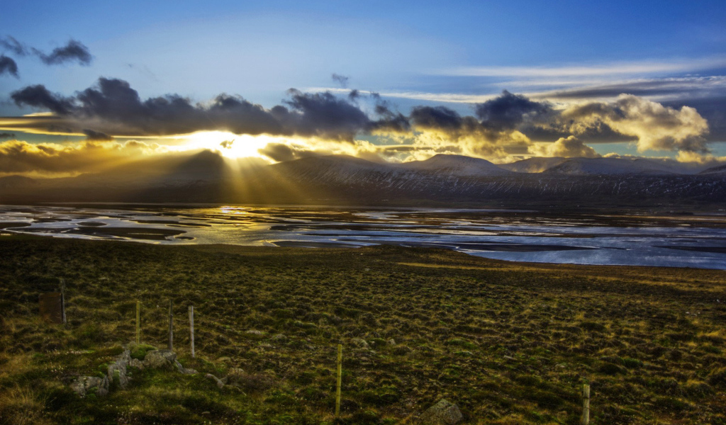 Закат в горах