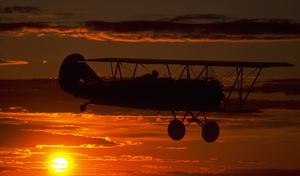 Полет на закате дня