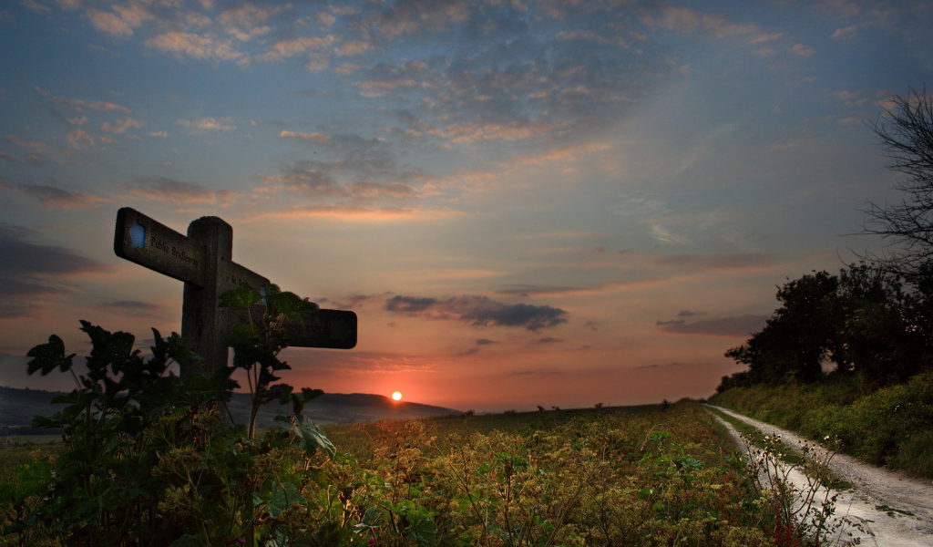 Закат на горизонте